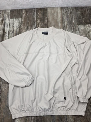 Footjoy Jacket Adult 2XL Beige.  Pullover FJ  Mens XXL Nice - Image 1 of 4