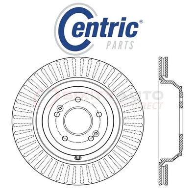 Centric Disc Brake Rotor for 2013-2015 Dodge Attitude 1.2L 1.4L 1.6L L3 L4 - jo Foto 1 de 4