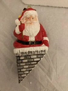 The Original Snow Village “Down The Chimney He Goes” Dept. 56 (#5158-6) - Picture 1 of 9