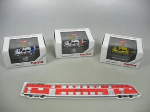 AI601-0,5# 3x Herpa H0 auto: Renault Clio Cup 93+Mercedes MB 190 DTM 93, NUOVO+CONFEZIONE ORIGINALE - Foto 1 di 3