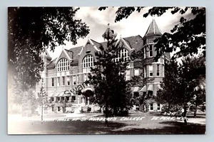 Postcard RPPC Main Hall St. Norbert College De Pere Wisconsin Real Photo s-241 - Picture 1 of 2