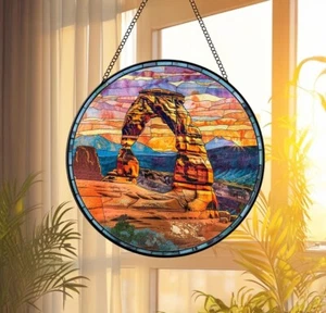 Arches Utah National Park Suncatcher Stained Glass, Suncatcher Window Gift - Picture 1 of 1