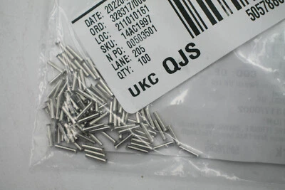 Panduit F75-8-M Terminal, Wire Ferrule, 20AWG Pack Of 100 - New - Image 1 of 4