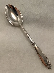 LUNT SWEETHEART ROSE Sterling Silver 6" Teaspoon BEAUTIFULLY REFURBISHED - Picture 1 of 5