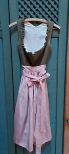 Lodenfrey Dirndl Gr. 32/34 grün/rose gemustert Dirndlkleid 2teilig - Bild 1 von 7