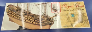 MAMOLI 1/90 Scale Wooden Royal Louis First Rate French Vessel 1780 Ship Kit NIB - Picture 1 of 6