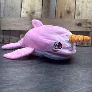 Bebé Tiburón Peluche Narval Cantor Peluche Mano Marioneta Animal Pez Rosa 19 pulgadas - Imagen 1 de 6