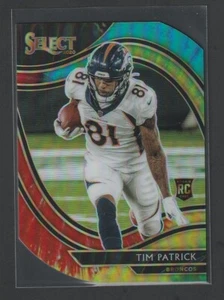 Tim Patrick 2020 Panini Select #375 Die-Cut Tie-Dye Prizm 22/25 Detroit Lions RC - Picture 1 of 2