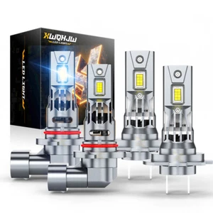 For Ford Fiesta 2011-2019 4X Front LED Headlight High/Low Beam 6000K Bulbs - Foto 1 di 17