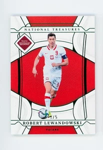 2022 Robert Lewandowski Panini National Treasures World Cup Emerald Poland 5/5 - Picture 1 of 3