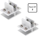 2 X T-Shap Glass Clamp Bracket Corrosion Resistant Suit  For Glass Acrylic Wood