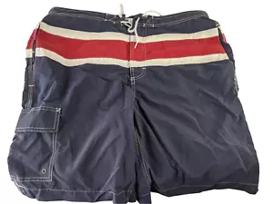 Vintage Chaps Swim Trunks Board Shorts Men Large Red White Blue Size Large L - Picture 1 of 2
