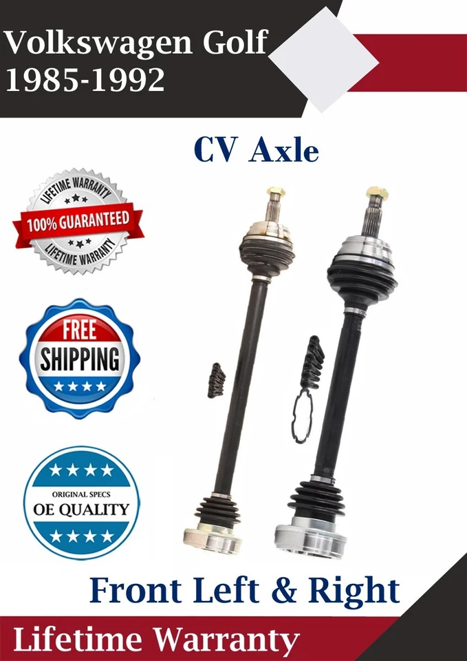 Nuevos ejes CV delanteros OE para Volkswagen Golf 1985-1992 garantía de por vida Foto 1 de 4