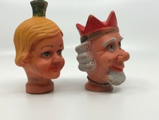 Vintage Mr.Rogers Neighborhood King Friday  Queen Sara (?) Hand Puppet Head [06]