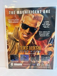 Duke Nukem Zero Hour - Promotional Video Game Magazine Ad - Nintendo - N64 - Picture 1 of 1