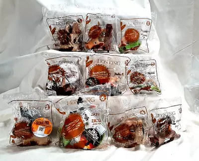 MCDONALDS - JUEGO COMPLETO DE 10 COMIDA FELIZ DEL REY LEÓN 2019 - NUEVO EN BOLSA Foto 1 de 4