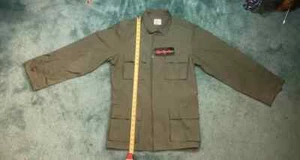 New Small Long MOC Men's BDU 4 Pocket Hot Weather Coat Olive Drab - Picture 1 of 4
