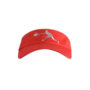 Female Tennis Player Logo Visor Red - Picture 1 of 4