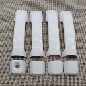 New For 2007-21 Toyota Tundra CrewMax Sequoia Door Handle COVERS 040 SUPER WHITE - Picture 1 of 10