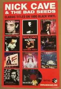 NICK CAVE Rare 2014 PROMO POSTER for Catalogue REISSUE CD MINT USA 11 x 17 - Imagen 1 de 1