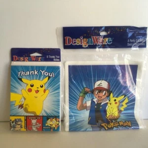 Pokemon Pikachu note di ringraziamento e bomboniere festa di compleanno sacchetti di design - Foto 1 di 10