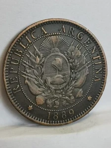 2 CENTAVOS 1889 ARGENTINE / DOS CENTAVOS ARGENTINA - Picture 1 of 2