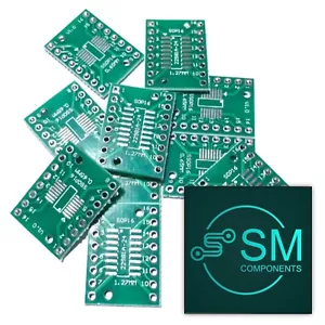 10PCS SOP16 1.27 & 0.65mm Adapter Board SSOP16 SOP16 to DIP16 Transfer Board DIP - Picture 1 of 7