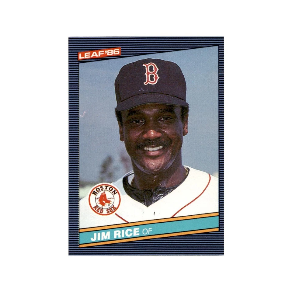 Jim Rice 1986 Leaf #146 Boston Red Sox Baseball Card NM - Image 1 of 3