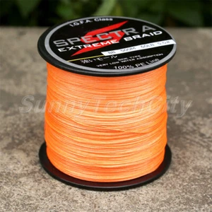 8 Strands Braided Fishing Line 300/500/1000m 12-160LB Sea Orange Fishing Line - Picture 1 of 4