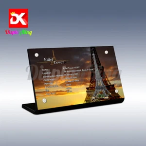 Display King - Acrylic display plaque for Lego Eiffel Tower 10307 (NEW) - Picture 1 of 5