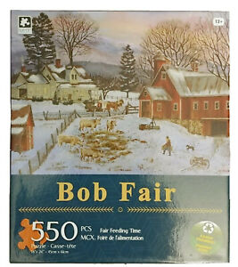 NIB 2016 Fair Feeding Time Bob Fair Jigsaw Picture Puzzle 18X24~ New in Box