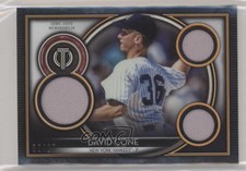 2020 Topps Tribute Tribute Triple Relics Orange /25 David Cone #TTR-DC