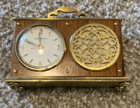 Vintage Remembrance Mechanical Musical Alarm Clock Working Condition Cover