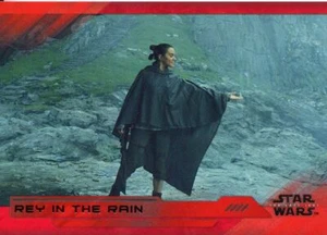 Star Wars Last Jedi S2 Red [199] Base Card #45 Rey in the Rain - Picture 1 of 1