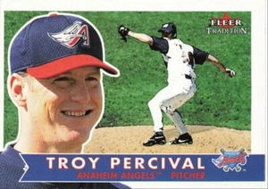 2001 Fleer Tradition Baseball Troy Percival Anaheim Angels #345 - Picture 1 of 2