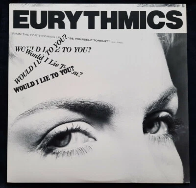 EURYTHMICS 12” SINGLE “WOULD I LIE TO YOU?” 1985 EXTENDED MIX PLUS NICE - Image 1 of 4