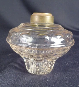 1860-70's Early Atterbury Pear Shaped 'Bubble' Embossed  Kerosene Oil Font - Picture 1 of 4