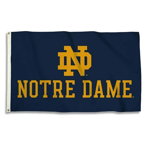Notre Dame Fighting Irish 3' x 5' Flag - ND over Notre Dame Cover