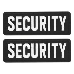 2Pcs SECURITY-Aufnäher mit Klettverschluss SECURITY-gestickte Aufnäher Stoff - Bild 1 von 7