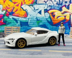 Custom Wheel Swapped Matchbox- 2023 Toyota GR Supra 1/64 Diorama Box Ships - Picture 1 of 18