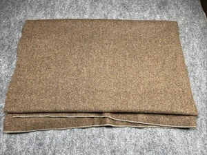 Vintage LL Bean Wolldecke Peitschenstichkante braun 73” x 62” - Bild 1 von 3