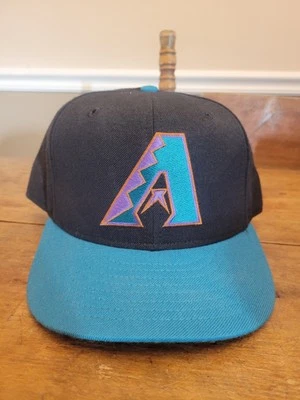 Vtg 90's New Era 5950 Diamondbacks Hat Diamond Collection Pro Model Wool 7 1/2 - Image 1 of 4