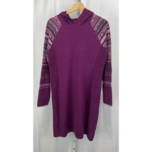 KRIMSON KLOVER Mover Maker Pulloverkleid mit Kapuze Langarm Lila Größe L - Bild 1 von 10