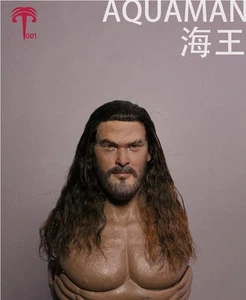 1/6 Head Sculpt Aquaman Jason Momma Male Carved For 12" Action Figure Body Toys - Picture 1 of 6