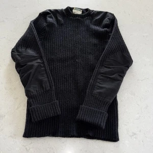 Vintage LL Bean Commando Pullover Medium 100% Wolle England Made Patches Maine - Bild 1 von 7