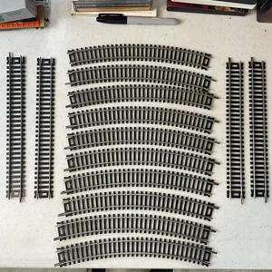 Lot Of 14 Ho Scale Yugoslavia Track 10 Pcs - R 18” 30 / 4 Pcs 9” Straight VGC - Picture 1 of 14