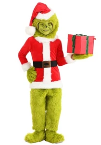 Dr. Seuss Toddler Grinch Santa Open Face Costume - Picture 1 of 1