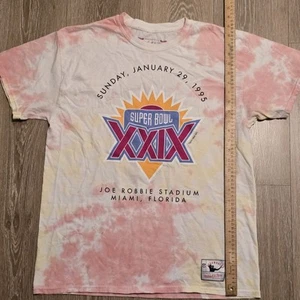 Mitchell and Ness Men's Tie Dye NFL 1995 Super Bowl XXIX 49ers Chargers Florida - Picture 1 of 5