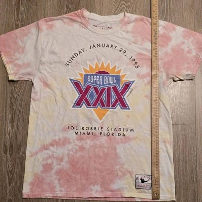 Mitchell and Ness Hombres Tie Dye NFL 1995 Super Bowl XXIX 49ers Chargers Florida  Foto 1 de 4