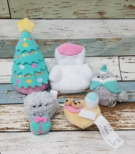 LOT 5 Gund Pusheen Plush Christmas Holiday Advent Replacements - Picture 1 of 7